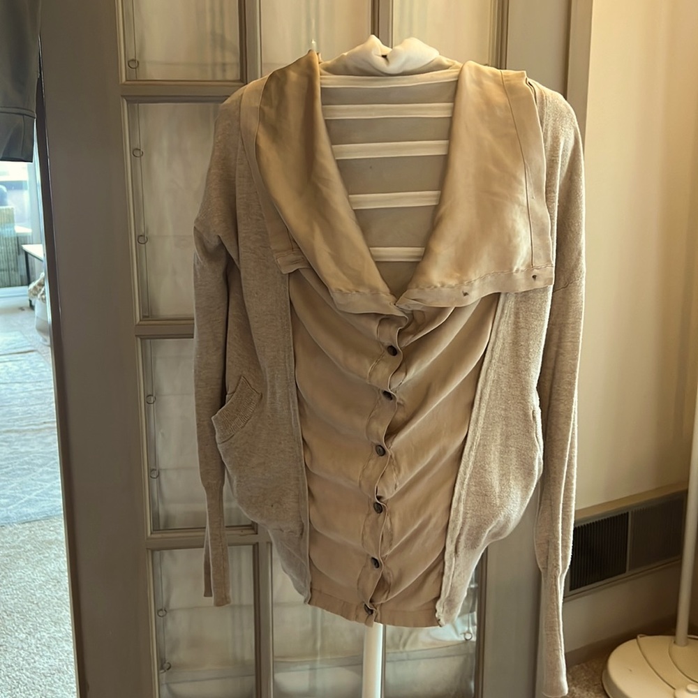 Vera Wang button-up sweater